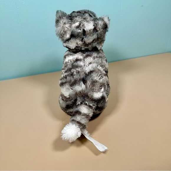 IKEA Kitty Cat  Plush Stuffed Animal Soft Toy Gray White Tabby Lilleplutt 9.5" - Picture 4 of 8